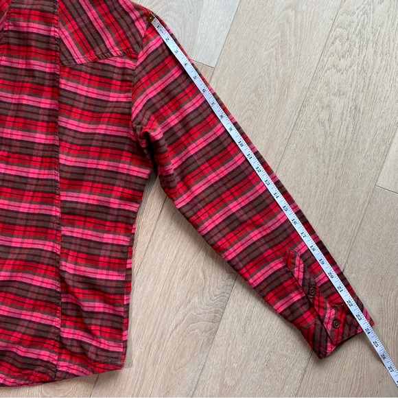 Columbia Semi-Fitted Flannel Shirt Lrg - Picture 4 of 9